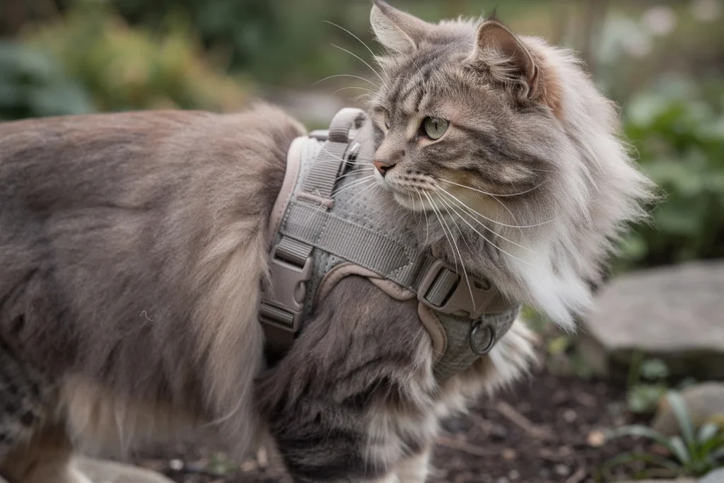 Harnais réglable pour chat : le compagnon idéal pour promenades et sécurité
