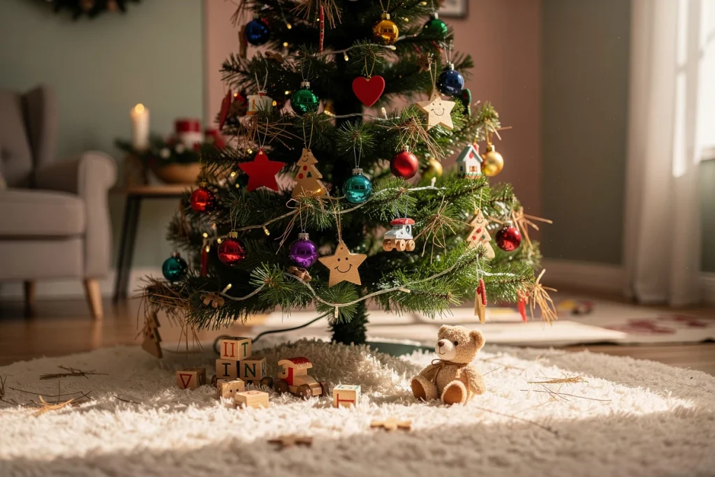 Créer un espace photo avec déco de Noël convivial pour les enfants