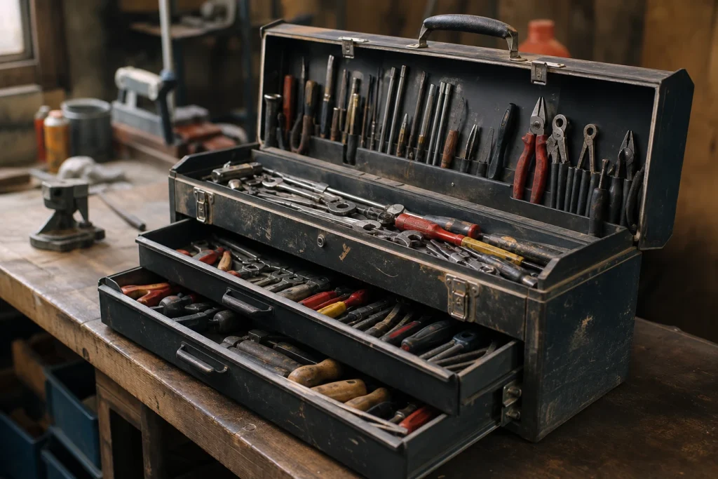 Des caisses à outils pratiques : zoom sur les tailles, matières et types de rangements